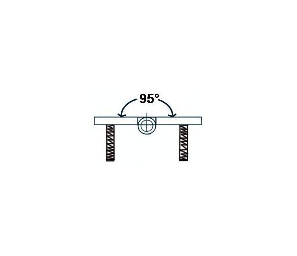 Bisagra Acero Inoxidable 190 x 65 mm con Pernos Apertura 95 Grados
