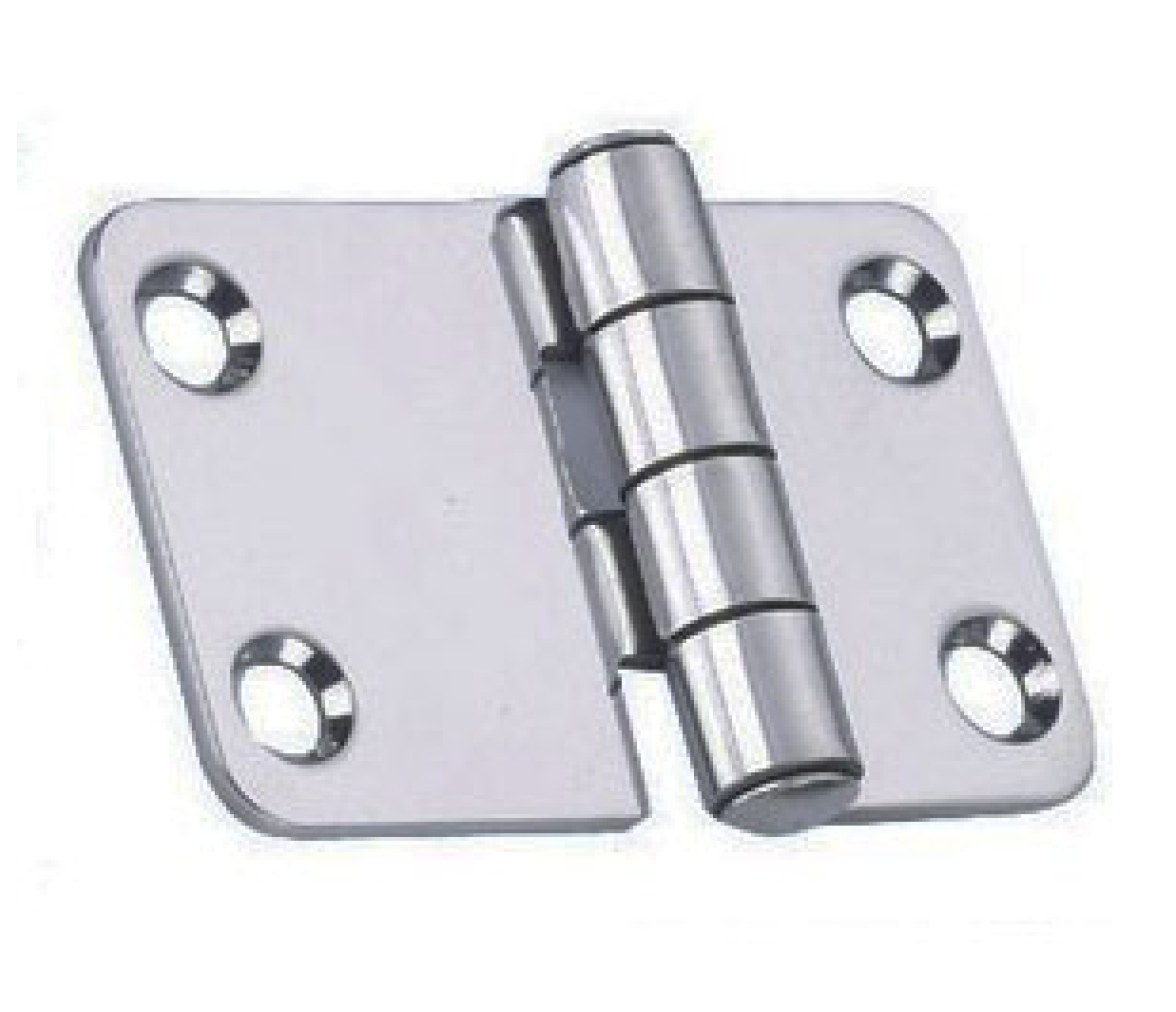 Bisagra Acero Inoxidable 60,4 x 38,1 mm Grosor 2 mm