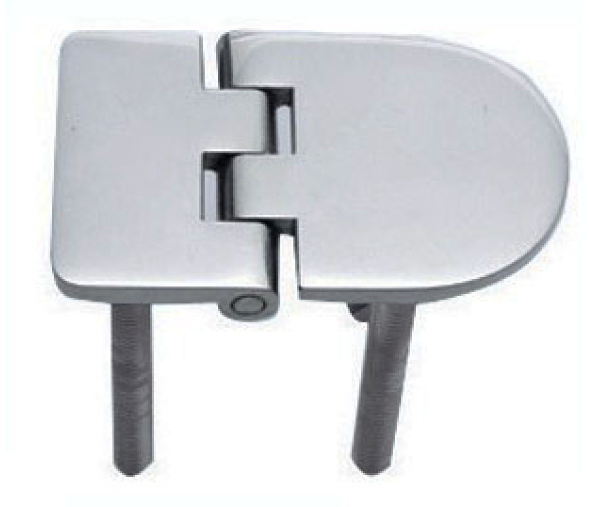 Bisagra Acero Inoxidable 63 x 40 mm con Pernos Apertura 95 Grados