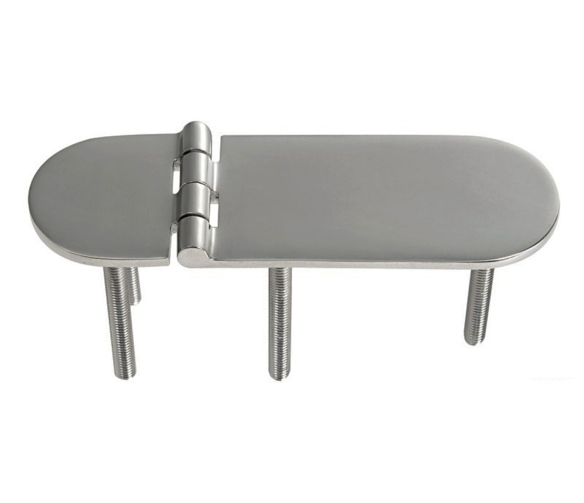 Bisagra Acero Inoxidable 126 x 40 mm con Pernos Apertura 180 Grados
