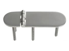 Bisagra Acero Inoxidable 126 x 40 mm con Pernos Apertura 180 Grados