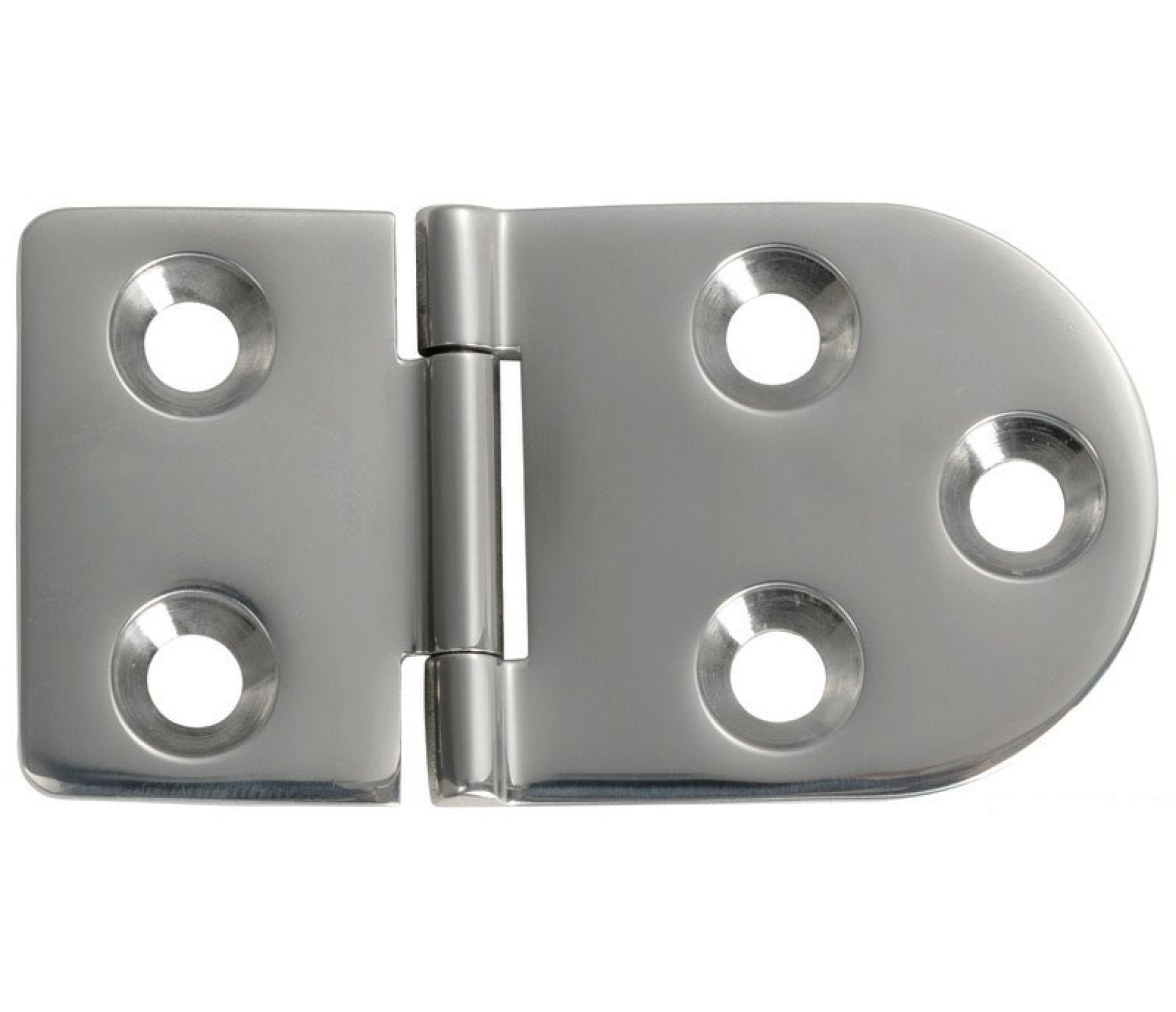 Bisagra Acero Inoxidable 76 x 40 mm Apertura 180 Grados