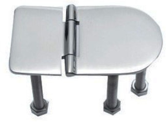 Bisagra Acero Inoxidable 76 x 40 mm con Pernos Apertura 180 Grados