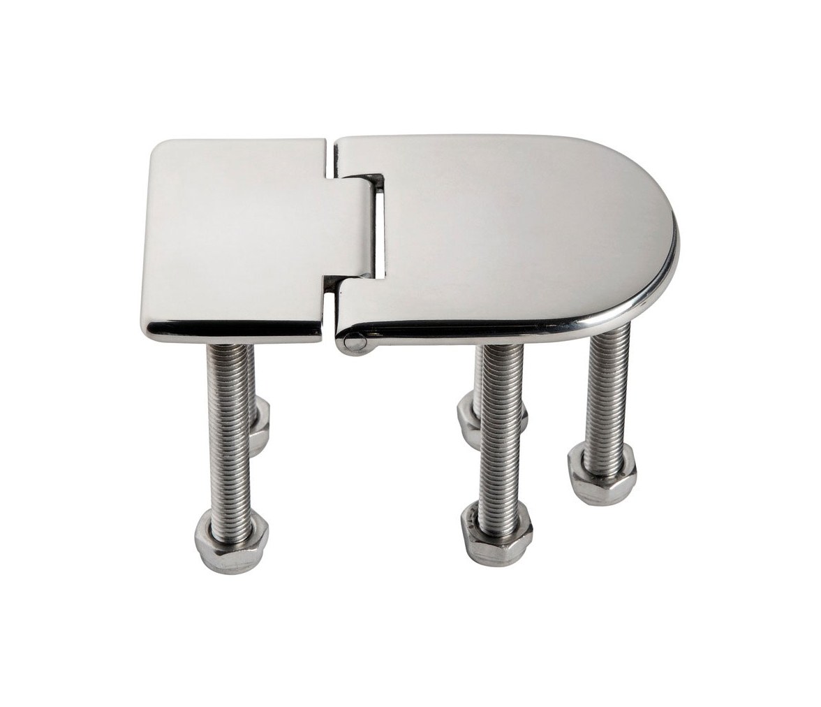 Bisagra Acero Inoxidable 76 x 40 mm con Pernos Apertura 95 Grados