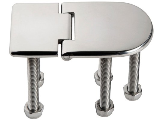 Bisagra Acero Inoxidable 76 x 40 mm con Pernos Apertura 95 Grados