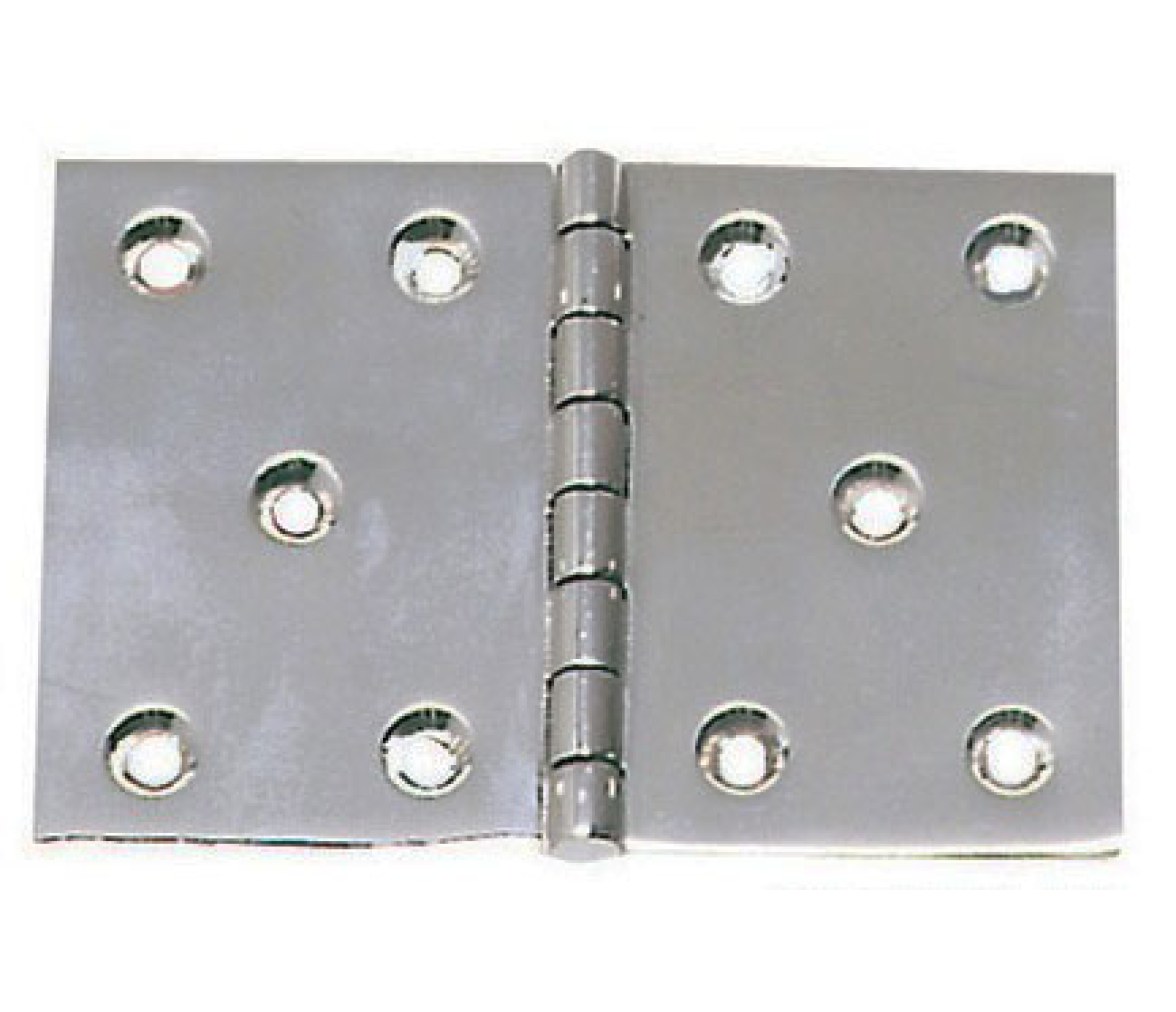 Bisagra Acero Inoxidable Rectangular 130 x 90 mm