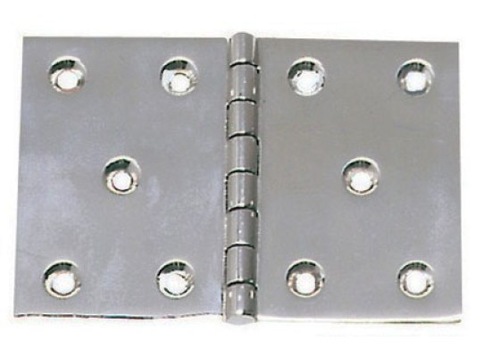 Rectangular 130 x 90 mm Stainless Steel Hinge