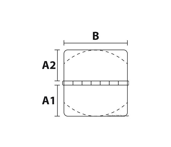 Bisagra de Precision Acero Inoxidable Rectangular