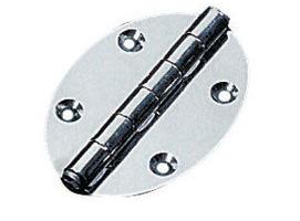 Bisagra Oval Eje Saliente Inox 78 x 56 mm