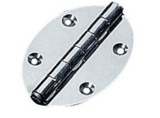 Bisagra Oval Eje Saliente Inox 78 x 56 mm