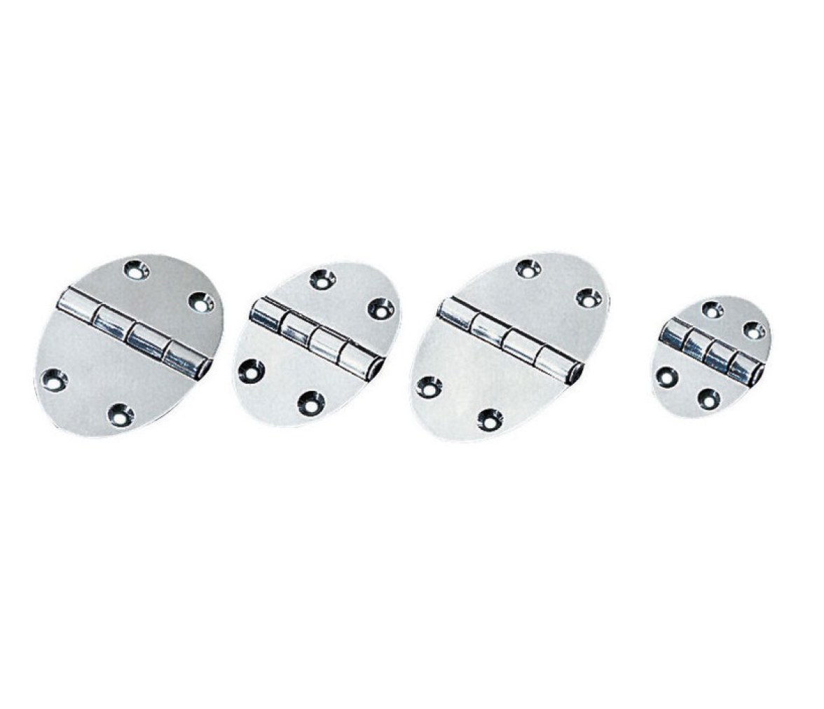 Bisagra Oval Eje Semi Incrustado Inox