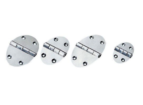 Bisagra Oval Eje Semi Incrustado Inox