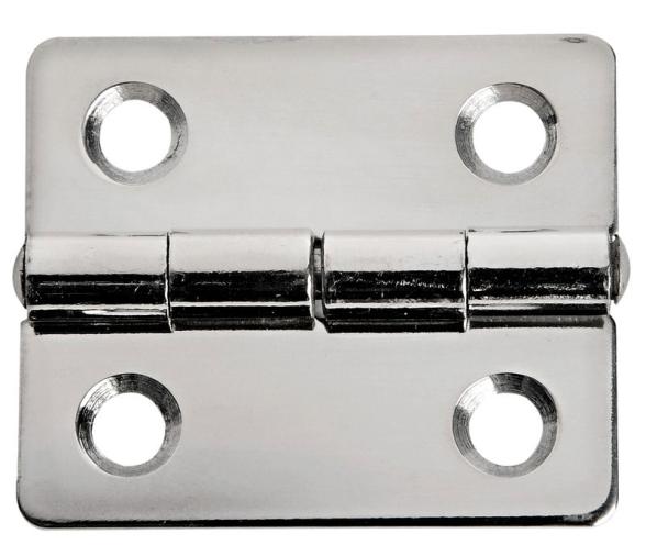 Bisagra Rectangular Acero Inoxidable 38 x 33 mm