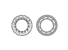 Blister Arandela de Seguridad Avellanada, Tipo V DIN 6798