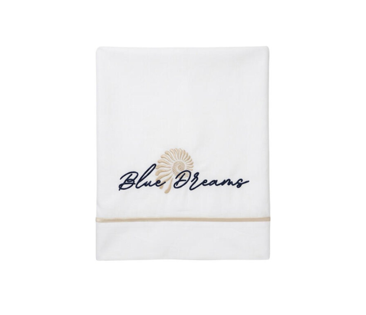 Blue Dreams - Sábana Encimera + Funda - Individual Blanco - Marine Business