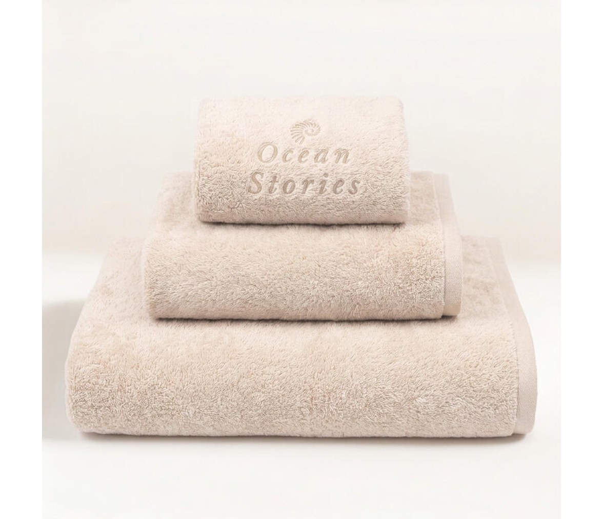 Blue Dreams - Toallas Terciopelo, Set 3 Pcs. - Beige - Marine Business