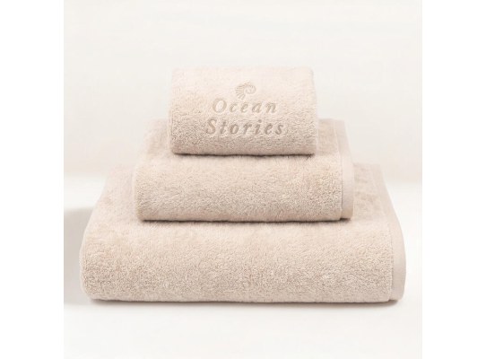 Blue Dreams - Toallas Terciopelo, Set 3 Pcs. - Beige - Marine Business