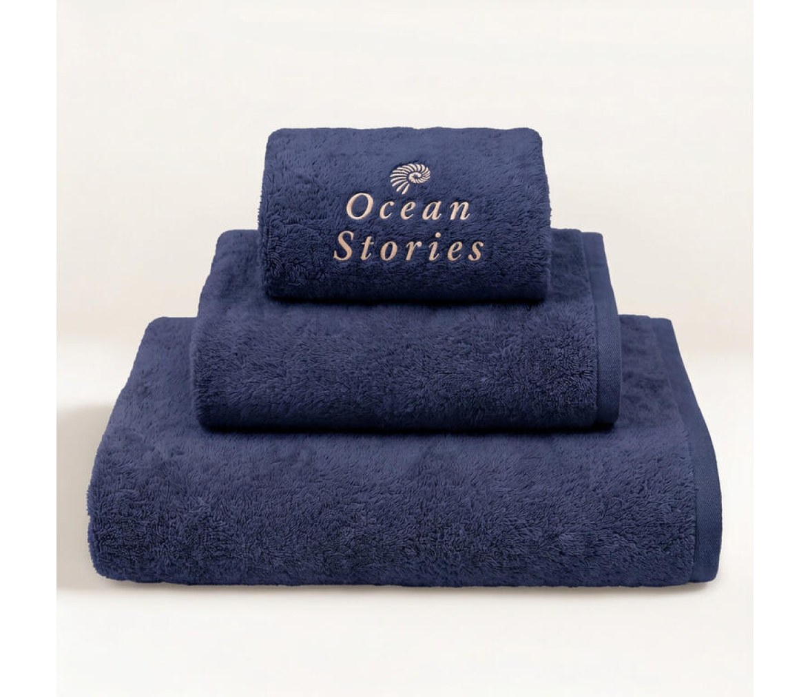 Blue Dreams - Toallas Terciopelo, Set 3 Pcs. - Marino - Marine Business