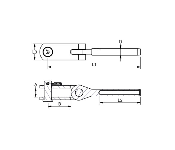 Blue Wave Terminal Toggle para Prensar