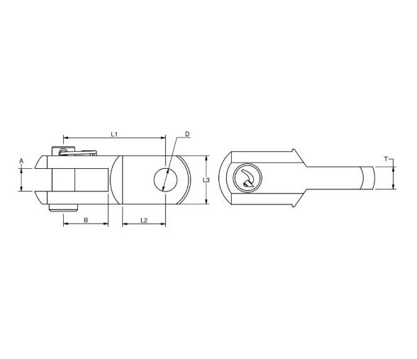 Blue Wave Toggle Matrizado