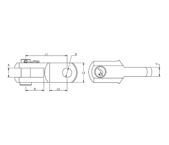 Blue Wave Toggle Matrizado