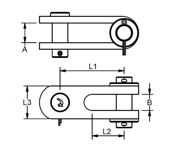 Blue Wave Toggle Tope de Mástil