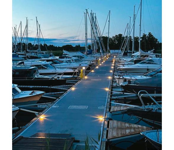 Bluefin Luces LED para Pasarela de Acero Inoxidable