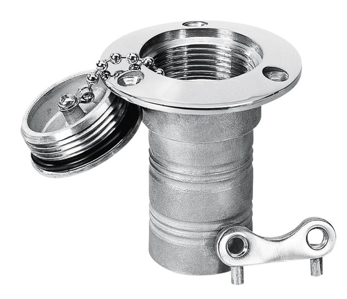 Boca de Llenado y Tapon en Inox - Agua 51mm