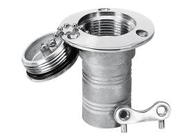 Boca de Llenado y Tapon en Inox - Agua 51mm