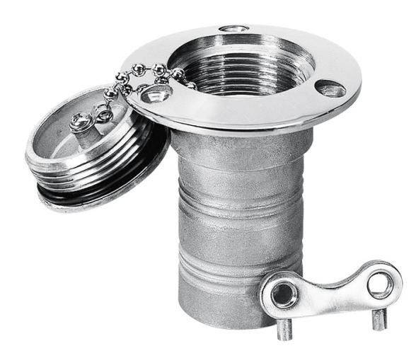 Boca de Llenado y Tapon en Inox - Agua 51mm