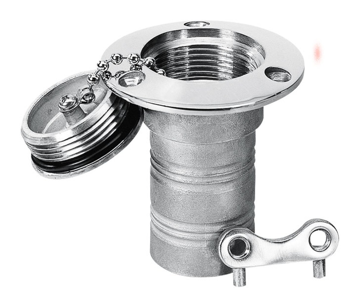 Boca de Llenado y Tapon Inox - Gasolina Manguera 38 mm