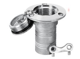 Boca de Llenado y Tapon Inox - Gasolina Manguera 38 mm