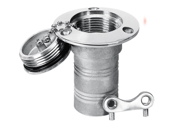 Boca de Llenado y Tapon Inox - Gasolina Manguera 38 mm