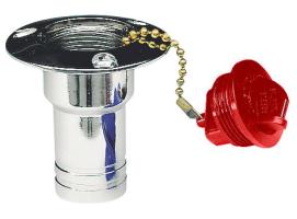 Bocas de Llenado en Laton Cromado-Fuel