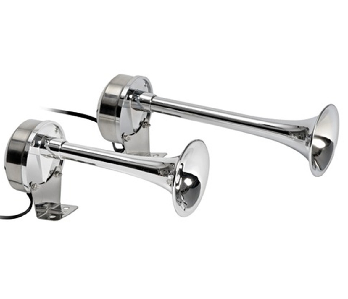 Bocina Doble diafragma acero inox pulido
