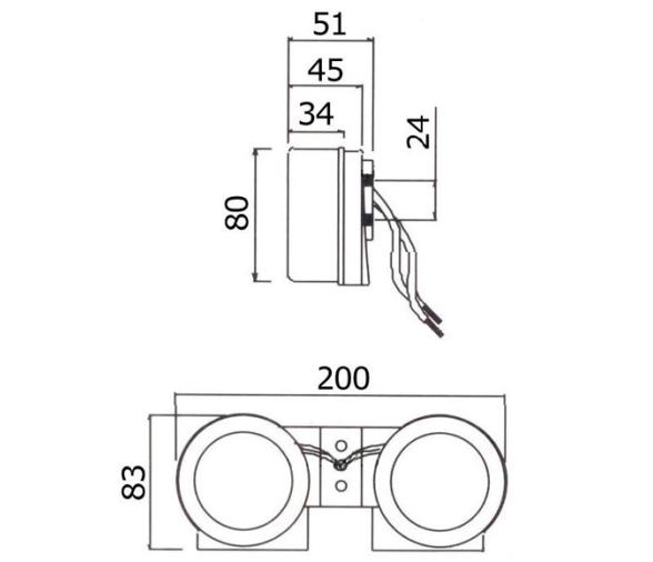 Bocina Doble de Niebla Electrica Inox