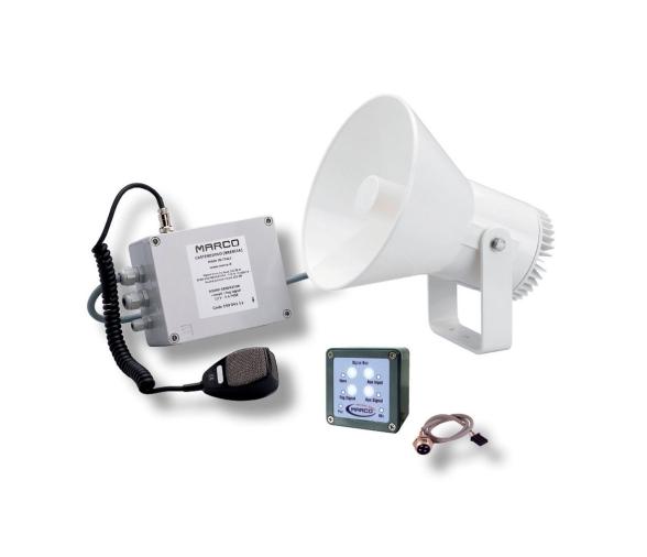 Marco Bocina Electrónica con Amplificador Botes 12 a 20m