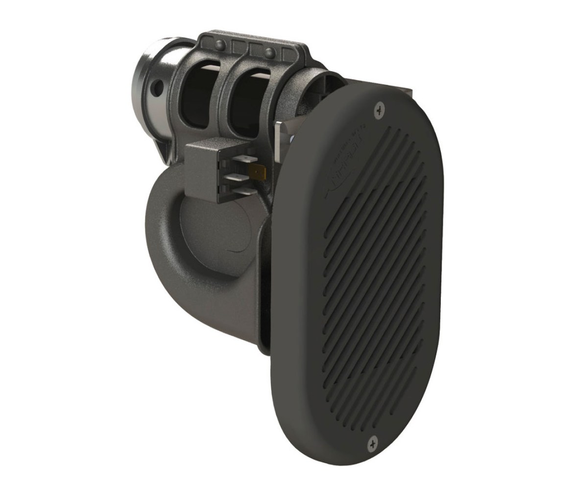 Bocina Hurricane Electromagnética Negra 12V