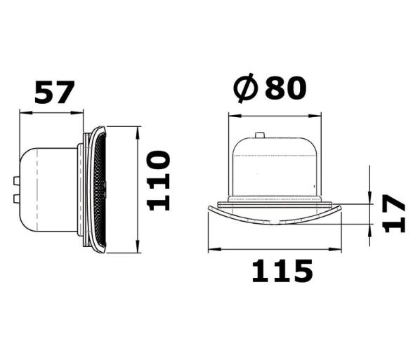 Bocina Empotrable Circular Sound