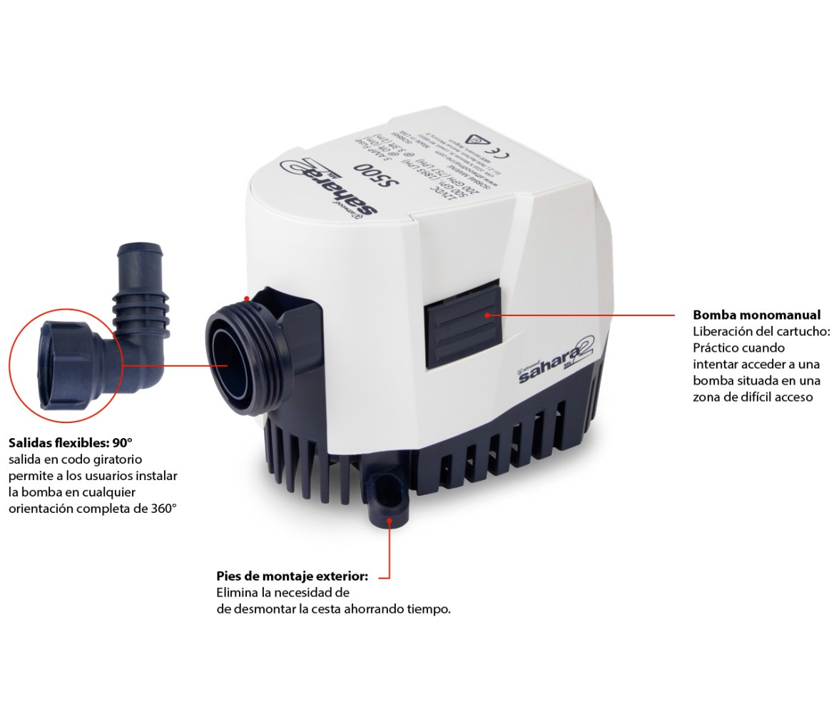 Bomba de Achique Automática Attwood Sahara MK2 S800 12V