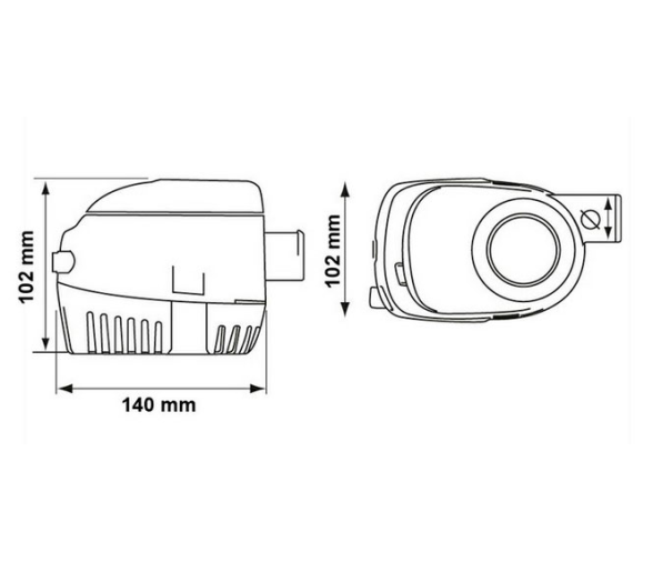 Bomba de Achique Automatica S750 1800 L-H 12V Sahara