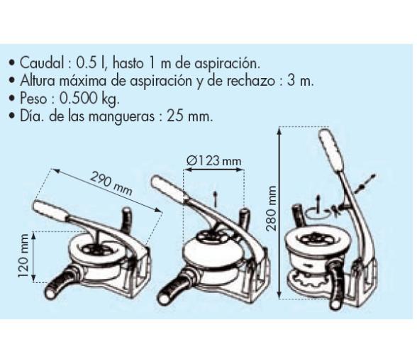 Bomba de Cala con Membrana Plastimo