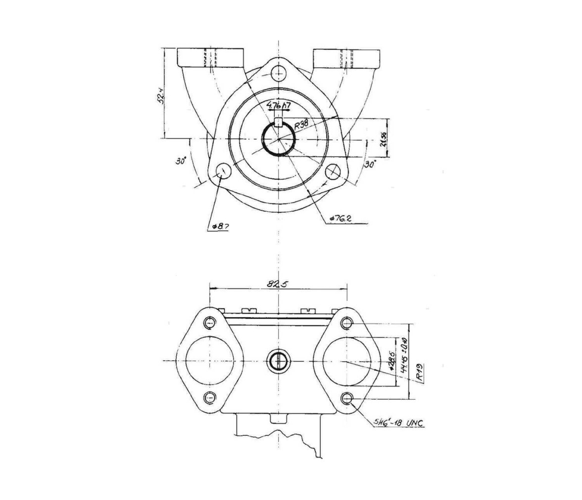 Bomba de refrigeración del motor Johnson SPX F7B-9 (10-24014-01)
