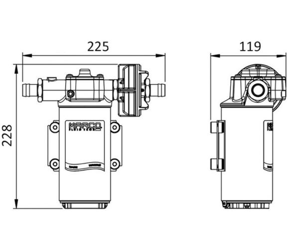 Bomba Electrica de Transferencia de Aceite con Engranajes de Bronce UP14