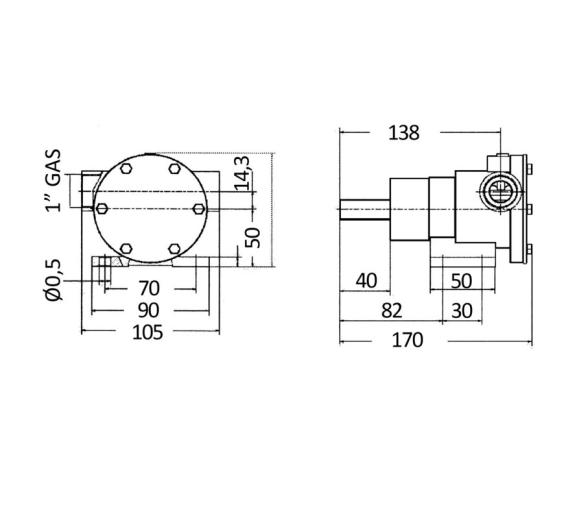 Bomba Tipo Nauco PM36S Modelo 336