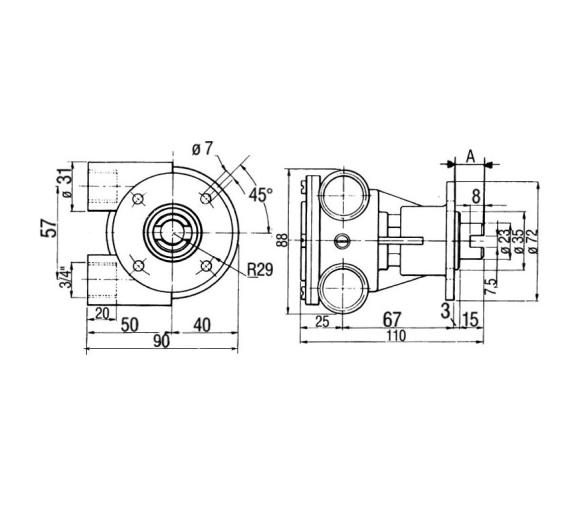 Bomba Tipo Nauco ST140/141 con Bridas