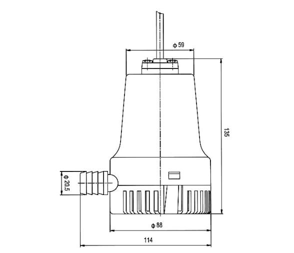 Bomba de Achique Electrica Manual 2274 L-H TMC-03302-12V