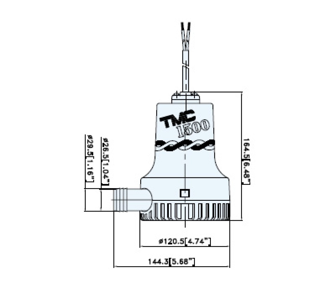 Bomba de Achique Electrica Manual TMC 1500 12V