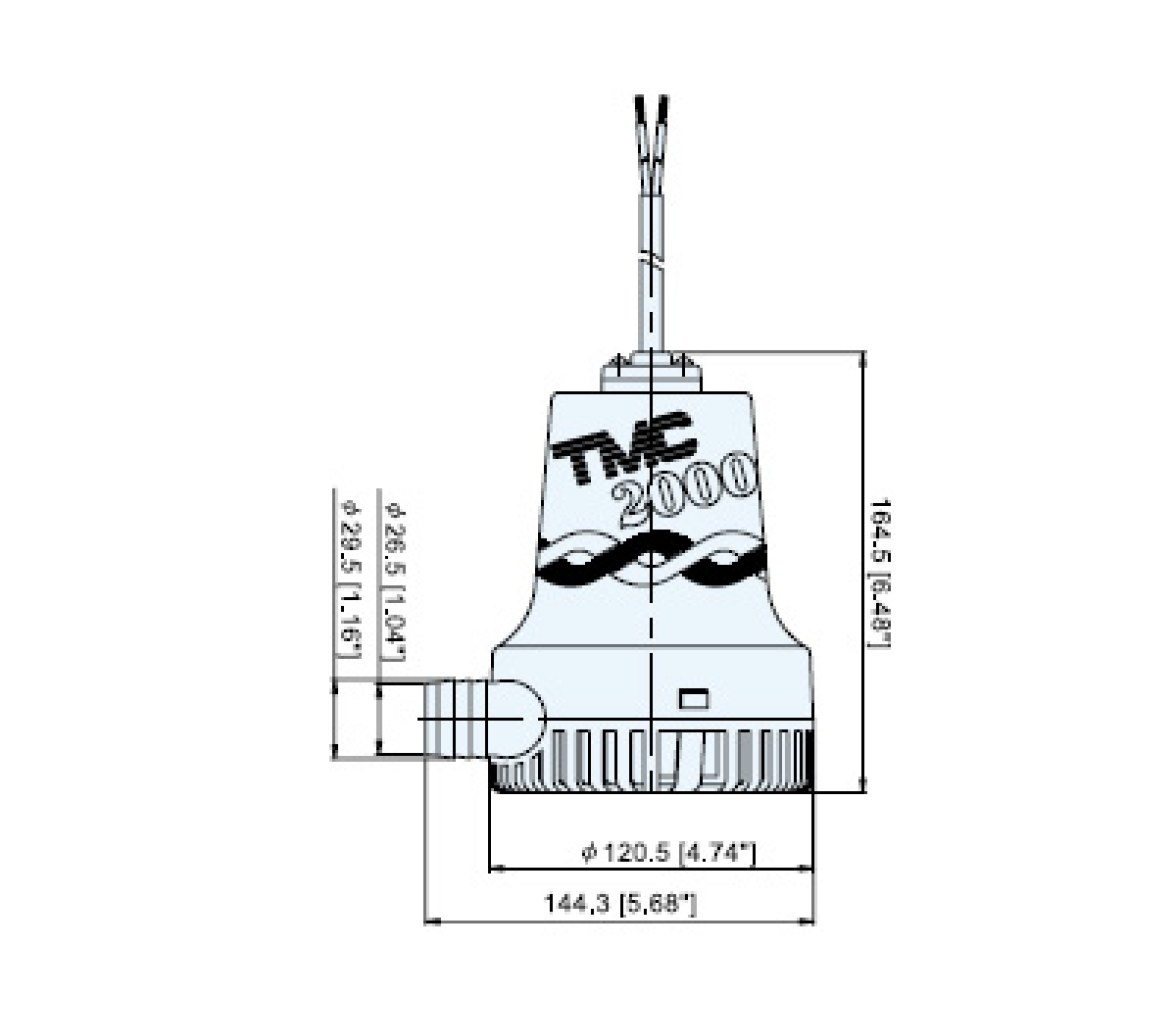 Bomba de Achique Electrica Manual TMC 2000 12V