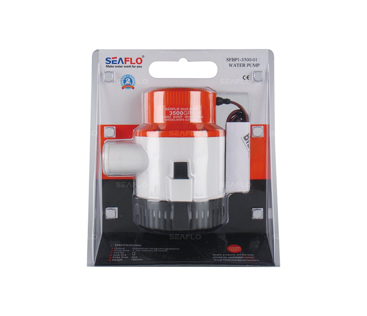 Bomba de Achique Sumergible 3500 GPH 24V